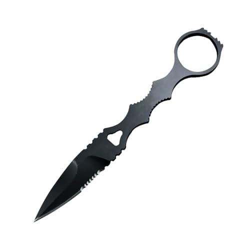 HUAAO 6.7 Inch SOCP 440C Fixed Blade Dagger with Kydex Sheath