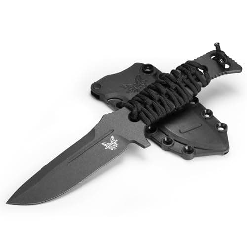 Benchmade Adamas 375 Tactical Knife with Black Paracord Handle