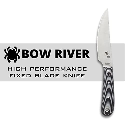 Spyderco Bow River Fixed Blade Knife - 4.40" 8Cr13MoV Stainless Steel