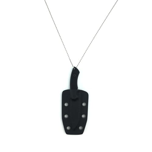 Compact Fixed Blade Tactical Neck Knife for Outdoor Activities
