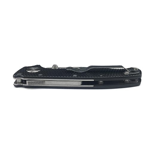 Shark Lock Folding Pocket Knife, 2.8” 8Cr13MoV Blade, Grivory Handle, Camp & Hunt