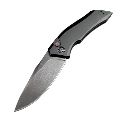9Cr13MoV Steel Blade T6 Aluminum Handle Survival Folding Knife, Black
