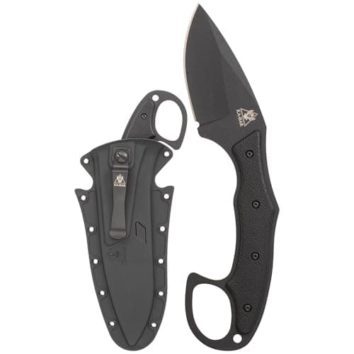 Black Tdi Pocket Strike 2491 Black Hard Plastic Sheath Clip Straight Edge