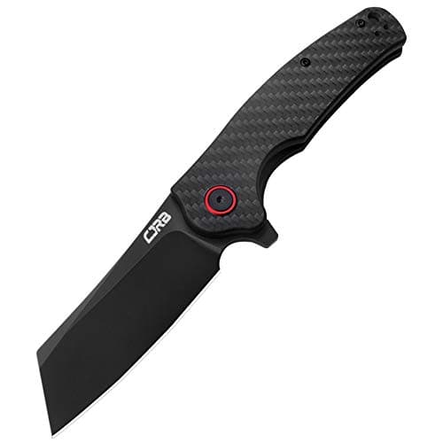 CJRB Carbon Fiber Blade Folding Knife, 3.43" AR-RPM9 Steel, Black (J1904)