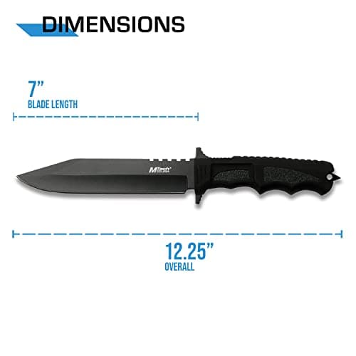 MTECH USA MT-086 Black Fixed Blade Hunting Knife
