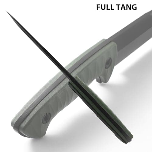 Tanto Fixed Blade Knife with Sheath for Survival and Tactical Carry