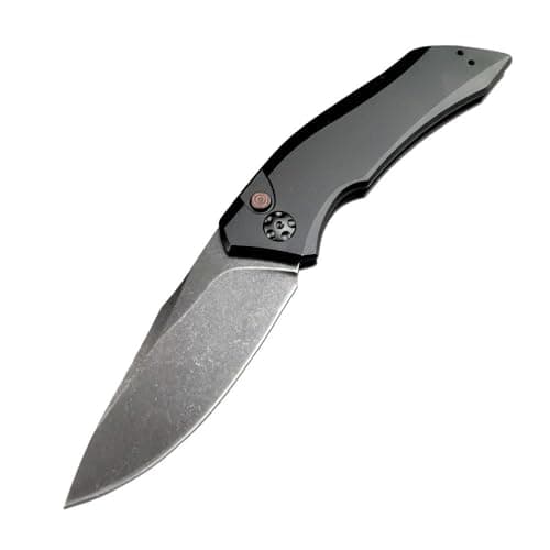 HUAAO 9Cr13MoV Steel Blade Survival Folding Knife (Black)