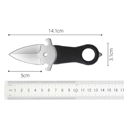 Hunter Force Full-Tang Mini Fixed Blade SOCP Knife, Hard Kydex Sheath for Outdoor Hunting, Camping & Fishing