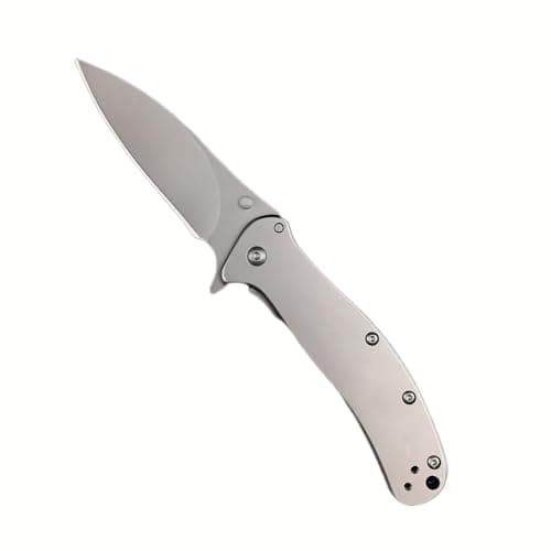 HUAAO 8Cr13MoV Flipper Camping Knife, 2.6" EDC Pocket Knife with Handle Clip and Lock