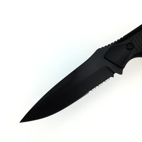 Tactical Knife with Sheath for Camping, Hiking, Survival