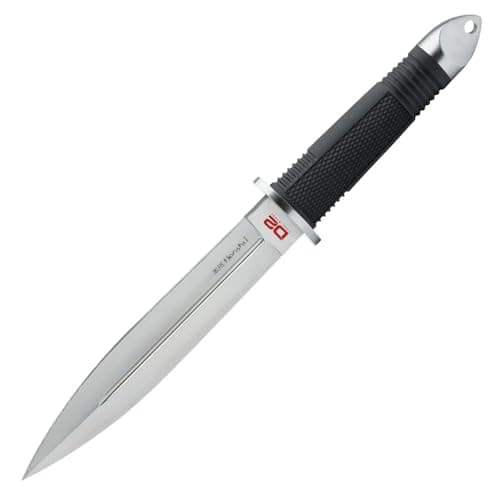 Honshu D2 Fighter Knife | D2 Tool Steel Blade, Full Tang, Rubberized Grip | 7.5" Blade, 13.25" Overall