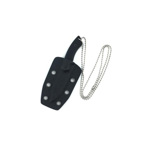 Compact Fixed Blade Tactical Neck Knife for Outdoor Activities