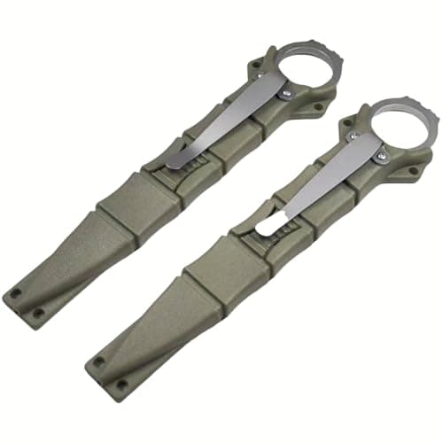 6.7" Tactical Fixed Blade Knife with Sheath, Serrated Edge, Stonewash - Perfect for Camping, Hunting, Hiking, and Fishin