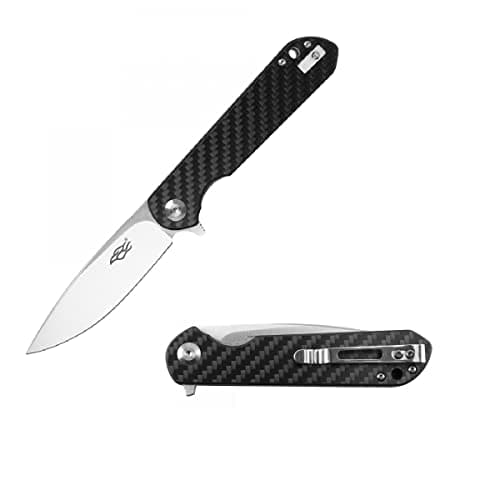 Ganzo Firebird FH41 Grey Pocket Knife D2 Steel G10 Handle Outdoor Hunting EDC — Carbon Fiber