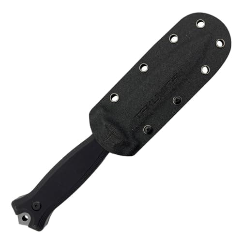 Tactical Survival Knife with G10 Handle and Molle Clip (Silver TKF202SL)