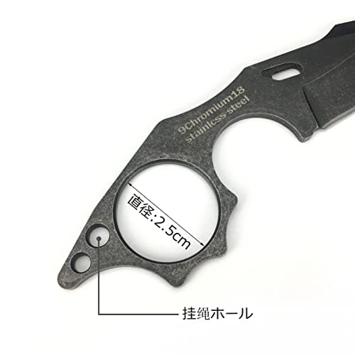Small HUAAO Fixed Blade Knife for Camping: 4.9, 9Cr18MoV Steel, Full Tang Handle