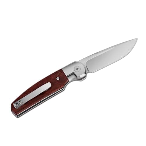 Handcrafted D2 Steel Folding Pocket Knife with Sturdy Wooden Handle – Ideal for Camping, Hunting, Hiking & EDC