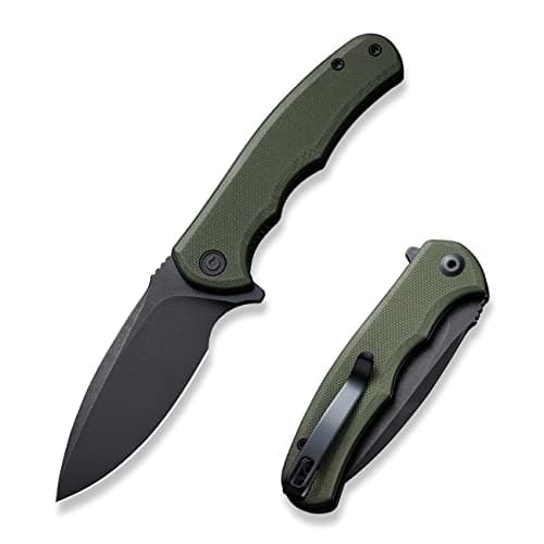 CIVIVI Mini Praxis Folding Pocket Knife, D2 Steel Blade, G10 Handle, EDC Knife with Clip C18026C-1
