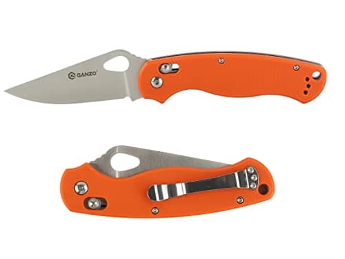 Ganzo G729-GR Green Folding Pocket Knife, 440C Blade, Ergonomic Handle, Outdoor Essential — Orange