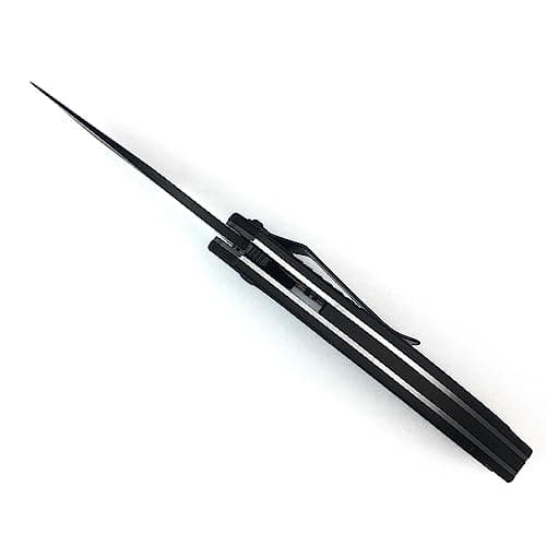 Black Serrated 3" 8Cr13MoV Knife, Glass-Filled Nylon Handle, Liner Lock, Flipper OC