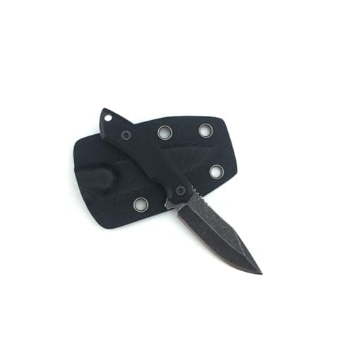 Compact Fixed Blade Tactical Neck Knife for Outdoor Activities