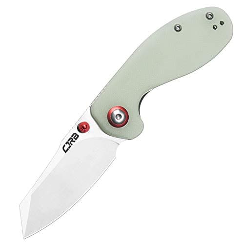 CJRB Maileah G10 Handle Folding Knife, 2.39" AR-RPM9 Blade, Natural Green for Men Outdoor Survival