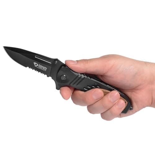 Palmetto Wood Shop Custom Laser Engraved Pocket Knife - Perfect Gift for Men