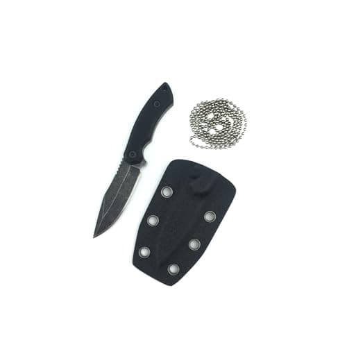 Compact Fixed Blade Tactical Neck Knife for Outdoor Activities