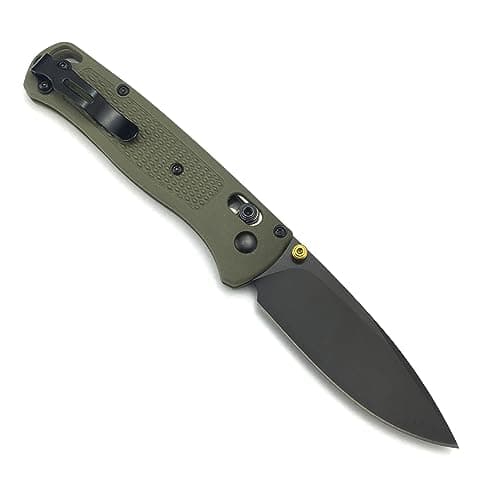 Manual Open Bugout 535 Folding Knife, 3" 8Cr13MoV Blade, Grivory Handle, Belt Clip