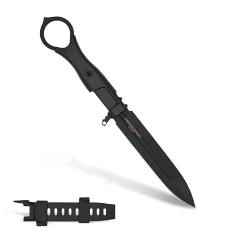 Extrema Ratio Misericordia Black Fixed Blade Knife, Italian Made