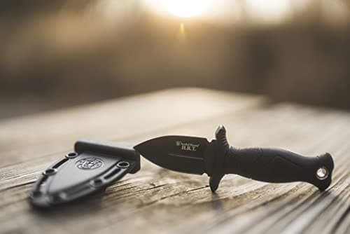 Smith & Wesson 5in High Carbon Fixed Blade Knife with 2 in 1 False Edge