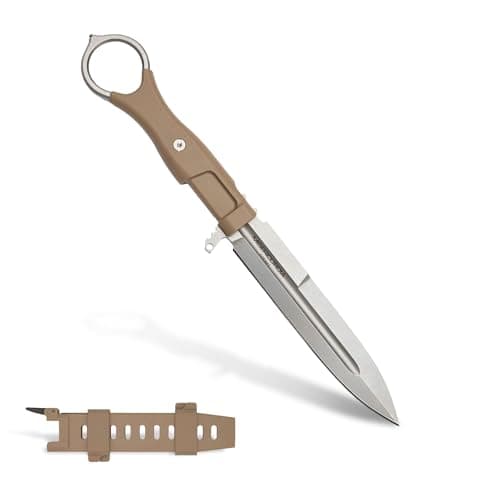 Extrema Ratio Misericordia Black Fixed Blade Knife, Italian Made — Desert