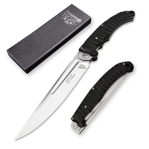 HUAAO 12 Russian Avatar Folding Knife for Men