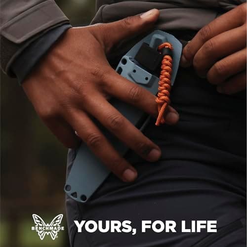 Benchmade Intersect Outdoor Knife - Depth Blue Santoprene Handle