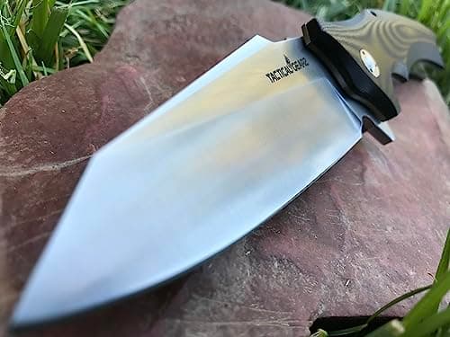 Tactical Gearz Vex Pocket Folding Knife, G10 Handle, 9Cr18MoV Stainless Steel Blade, Sheath Included