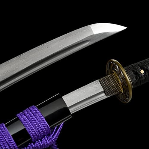 21 Inch Black Folded Steel Tanto Japanese Samurai Sword Full Tang (Small)