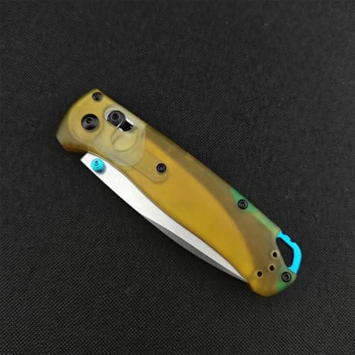 Axis Lock Knife, 7.4" EDC Folding Pocket Knife, D2 Blade, PEI Handle, Deep Carry Clip, Thumb Stud, Outdoor Camping (Whit