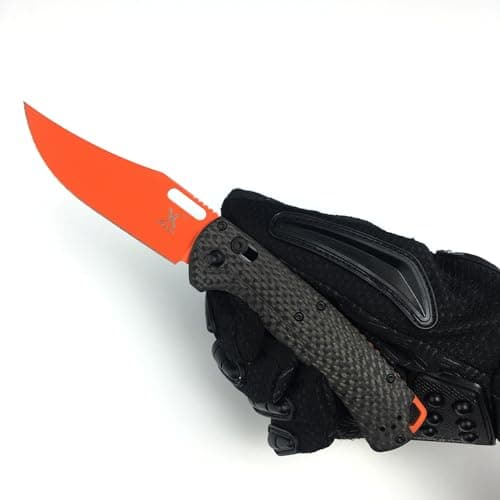 HUAAO Manual Open Folding Knife for Camping Hunting