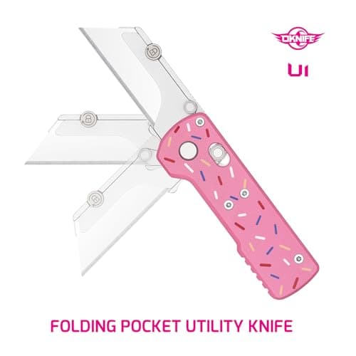 OKNIFE Otacle U1 Folding Utility Knife with Rail Lock and Pocket Clip