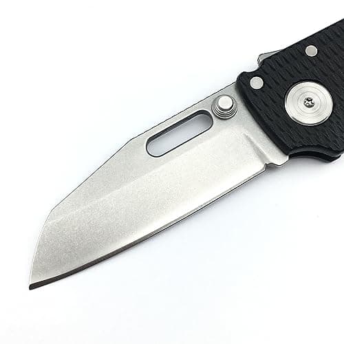 Shark Lock Folding Pocket Knife, 2.8” 8Cr13MoV Blade, Grivory Handle, Camp & Hunt