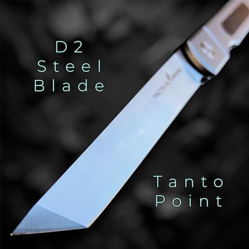 Tatsu Higonokami Pocket Folding Knife, Solid TC4 Titanium Handle