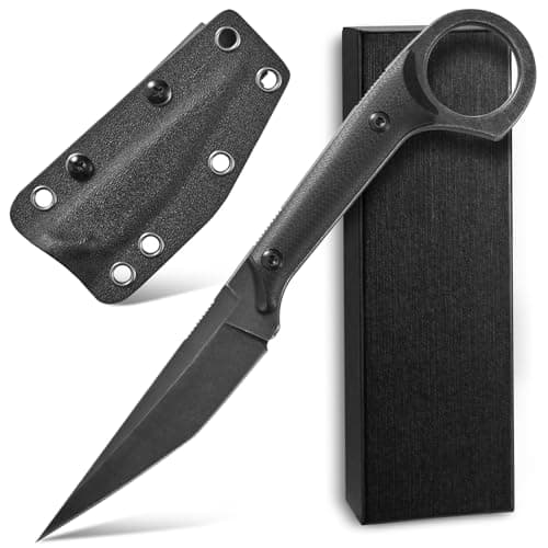 Ccanku C1140 D2 Blade G10 Handle Knife for Outdoor, Survival, Hiking, Camping (Black)