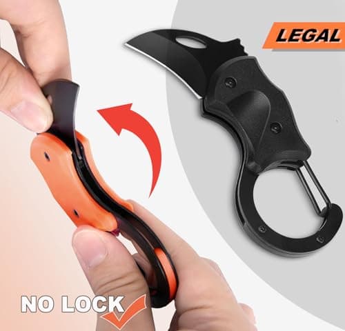 2 Pack Keychain Knife, Folding EDC for Men & Women, Outdoor Gifts for Dad, Husband