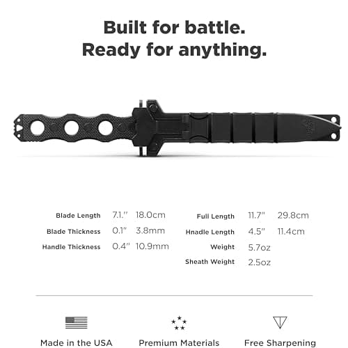 Benchmade 185BK SOCP Black G10 Handle Tactical Knife