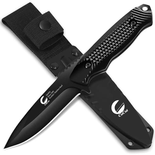 EDC 4-Inch High Grade Stainless Steel Survival Knife for Carving, Camping, Fishing, and More