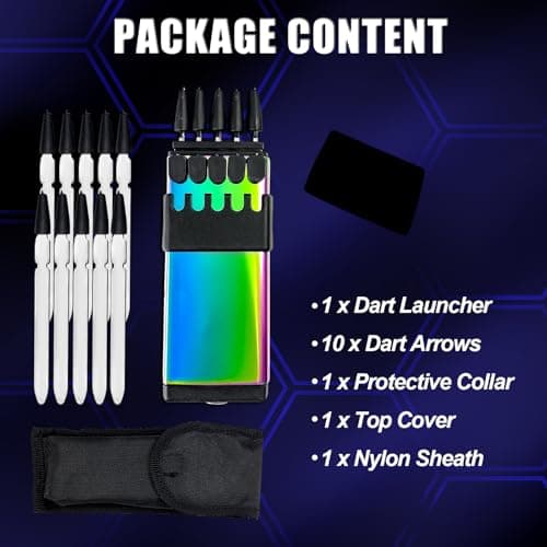 MADSABRE Metal Dart Launcher: Accurate Shooting for Hunting, Camping, and Self-Defense
