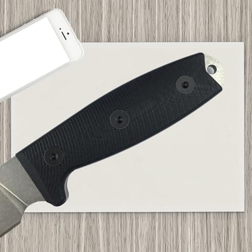 Tactical Survival Knife with 8.3in Fixed Blade, 3.15in 9Cr18Mov Blade, and Nonslip G10 Handle
