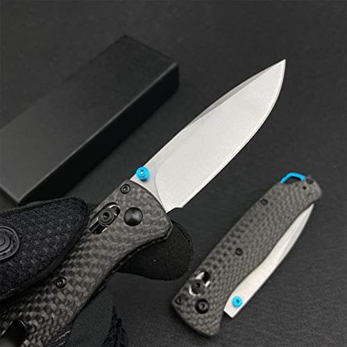 EDC Bugout Knife with Carbon Fiber Handle and Belt Clip