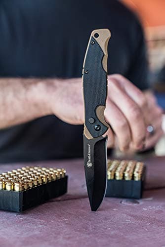 Smith & Wesson Freelancer 8in High Carbon S.S. Push Button Knife