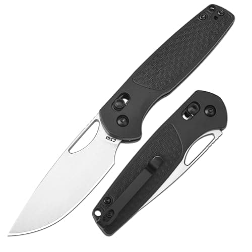 Men's CJRB Acacia Folding Pocket Knife — Black/Stonewash